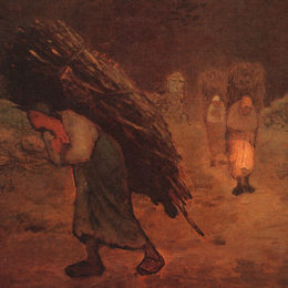 让-弗朗索瓦·米勒(Jean-Francois Millet)高清作品:Winter: The Faggot Gatherers