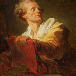 让-奥诺雷·弗拉贡纳尔(Jean-Honore Fragonard)高清作品:Portrait of a Young Artist, presumed to be Jacques Andre Nai