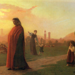 让·莱昂·热罗姆(Jean-Leon Gerome)高清作品:Dante (He Hath Seen Well)