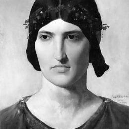 《罗马的女人肖像》让·莱昂·热罗姆(Jean-Leon Gerome)高清作品欣赏