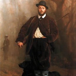 让·莱昂·热罗姆(Jean-Leon Gerome)高清作品:Portrait of Eduoard Delessert