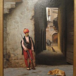 《卫兵》让·莱昂·热罗姆(Jean-Leon Gerome)高清作品欣赏