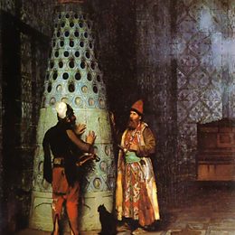 《等待观众》让·莱昂·热罗姆(Jean-Leon Gerome)高清作品欣赏