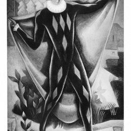 让·梅金杰(Jean Metzinger)高清作品:Embarkation of Harlequin (Arlequin)