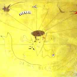 《一束鲜花。金发碧眼的微笑》胡安·米罗(Joan Miro)高清作品欣赏