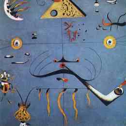 《加泰罗尼亚农民头颅》胡安·米罗(Joan Miro)高清作品欣赏