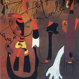 《蜗牛女花星》胡安·米罗(Joan Miro)高清作品欣赏