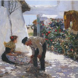 《渔网》华金·索罗拉(Joaqu&amp;amp#237n Sorolla)高清作品欣赏