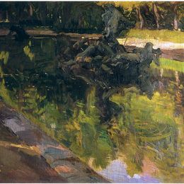 《海王星山脉，农场》华金·索罗拉(Joaqu&amp;amp#237n Sorolla)高清作品欣赏