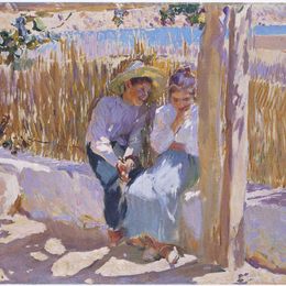 《Idyll，Javea》华金·索罗拉(Joaqu&amp;amp#237n Sorolla)高清作品欣赏