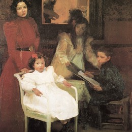 《我的家庭》华金·索罗拉(Joaqu&amp;amp#237n Sorolla)高清作品欣赏