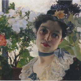 《克洛斯蒂尔德画像》华金·索罗拉(Joaqu&amp;amp#237n Sorolla)高清作品欣赏