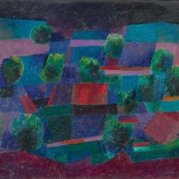 《月色景观》约翰内斯·伊顿(Johannes Itten)高清作品欣赏