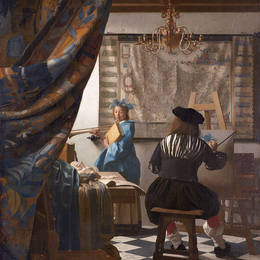 《绘画艺术》约翰内斯·维米尔(Johannes Vermeer)高清作品欣赏