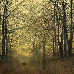 《十月黄金》约翰·阿特金森·格里姆肖(John Atkinson Grimshaw)高清作品欣赏