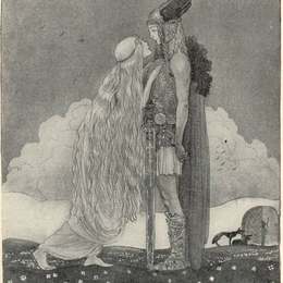 约翰·鲍尔(John Bauer)高清作品:Freyja and Svipdag