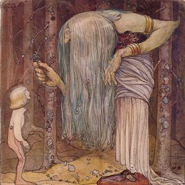 《这是一块巨魔药草，除了我以外没有别人能》约翰·鲍尔(John Bauer)高清作品欣赏