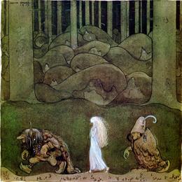 约翰·鲍尔(John Bauer)高清作品:One summers evening they went with Bianca Maria dee