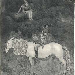 约翰·鲍尔(John Bauer)高清作品:Svipdag speaks with Thokk