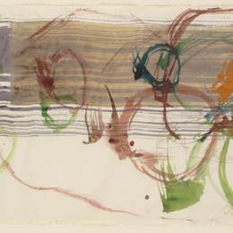 《新河水彩画，第一辑，第3号》约翰凯奇(John Cage)高清作品欣赏