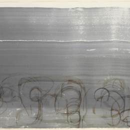 《新河水彩，第四辑，第6号》约翰凯奇(John Cage)高清作品欣赏
