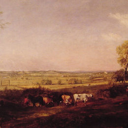 《晨报：很多淡水河谷》约翰·康斯特布尔(John Constable)高清作品欣赏