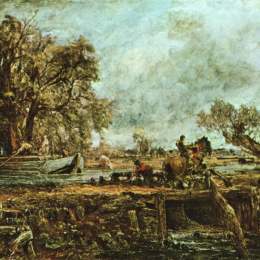 《跃跃欲试的马》约翰·康斯特布尔(John Constable)高清作品欣赏