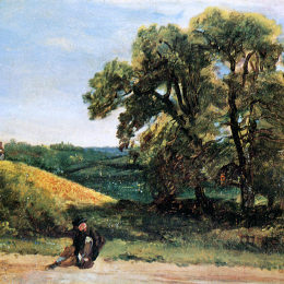 《旅行者》约翰·康斯特布尔(John Constable)高清作品欣赏
