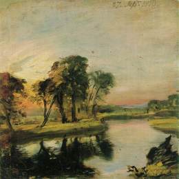 《石观》约翰·康斯特布尔(John Constable)高清作品欣赏