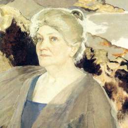 约翰·邓肯(John Duncan)高清作品:Marjory Kennedy Fraser, Musician and Collector of Hebridean