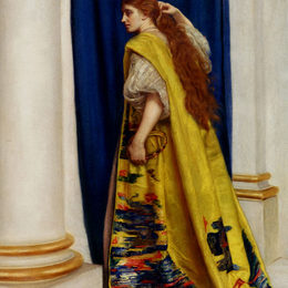 《埃丝特》约翰·埃弗里特·米莱斯(John Everett Millais)高清作品欣赏