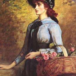 《甜蜜的艾玛莫兰德》约翰·埃弗里特·米莱斯(John Everett Millais)高清作品欣赏