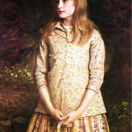 《曾经见过的最甜蜜的眼睛…》约翰·埃弗里特·米莱斯(John Everett Millais)高清作品欣赏