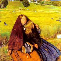 《盲女孩》约翰·埃弗里特·米莱斯(John Everett Millais)高清作品欣赏