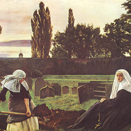 《休息的山谷》约翰·埃弗里特·米莱斯(John Everett Millais)高清作品欣赏