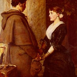 《是的》约翰·埃弗里特·米莱斯(John Everett Millais)高清作品欣赏