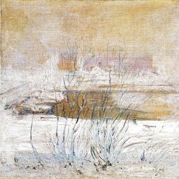 《冬桥》约翰·亨利·特瓦克特曼(John Henry Twachtman)高清作品欣赏