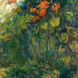 《花》约翰·亨利·特瓦克特曼(John Henry Twachtman)高清作品欣赏