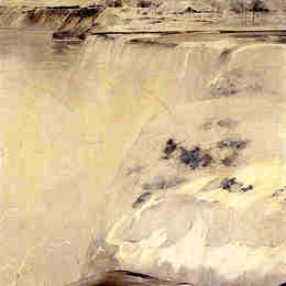 《尼亚加拉大瀑布》约翰·亨利·特瓦克特曼(John Henry Twachtman)高清作品欣赏