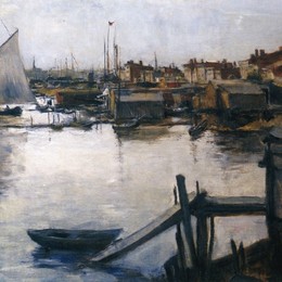 《海岸》约翰·亨利·特瓦克特曼(John Henry Twachtman)高清作品欣赏