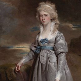 约翰·霍普纳(John Hoppner)高清作品:Portrait of Charlotte Walsingham, Lady Fitzgerald