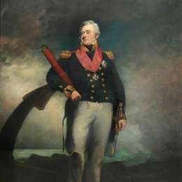 约翰·杰克逊(John Jackson)高清作品:Admiral Lord Amelius Beauclerk (1771–1846)