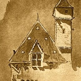 《塔》约翰·罗斯金(John Ruskin)高清作品欣赏