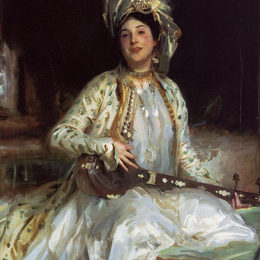 约翰·辛格·萨金特(John Singer Sargent)高清作品:Almina, Daughter of Asher Wertheimer