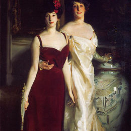 约翰·辛格·萨金特(John Singer Sargent)高清作品:Ena and Betty, Daughters of Asher and Mrs. Wertheimer