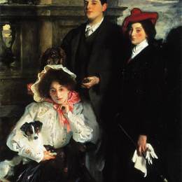 约翰·辛格·萨金特(John Singer Sargent)高清作品:Hylda, Almina and Conway, Children of Asher Wertheimer