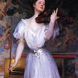 约翰·辛格·萨金特(John Singer Sargent)高清作品:Lady Speyer (Leonora von Stosch)