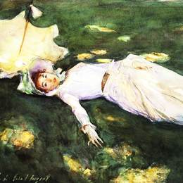 《夫人罗歇》约翰·辛格·萨金特(John Singer Sargent)高清作品欣赏