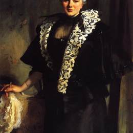 约翰·辛格·萨金特(John Singer Sargent)高清作品:Mrs. Ernest Hill (Constance Malanie Wynne Roberts)