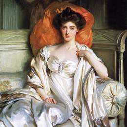 约翰·辛格·萨金特(John Singer Sargent)高清作品:Mrs. Huth Jackson (Clara Annabel Caroline Grant Duff)